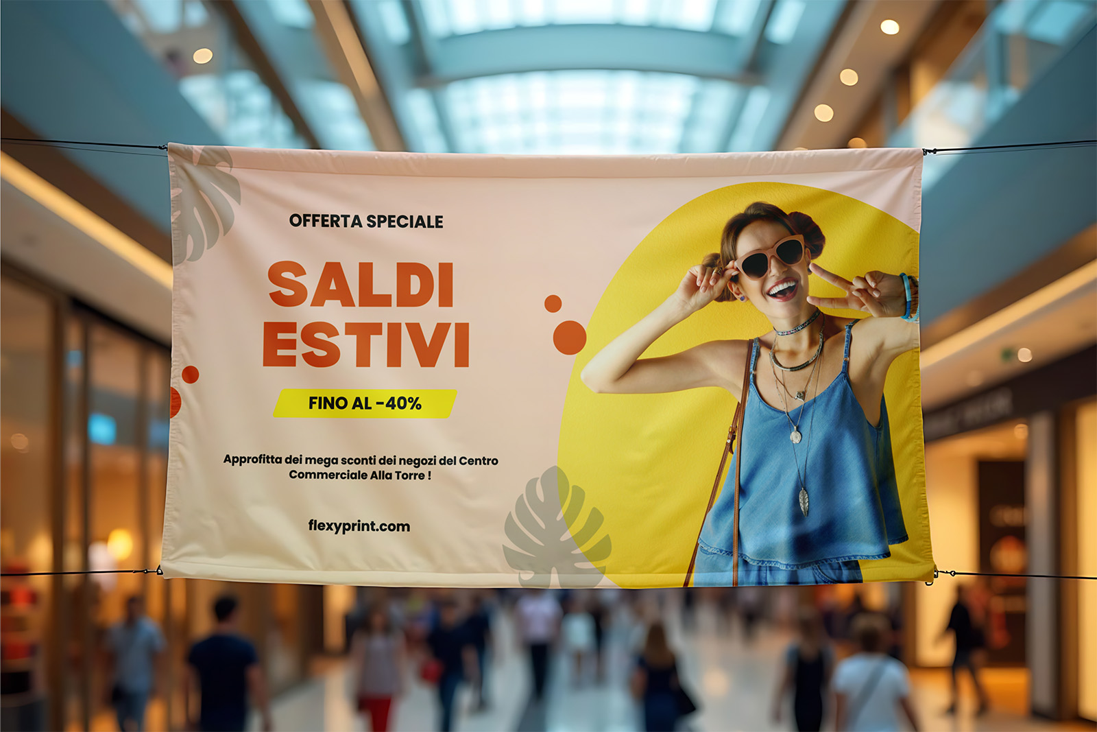 Banner in PVC ignifugo anima nera bifacciale - immagine 2