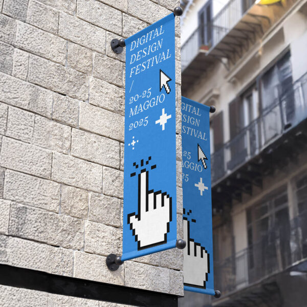 Banner in PVC anima nera bifacciale