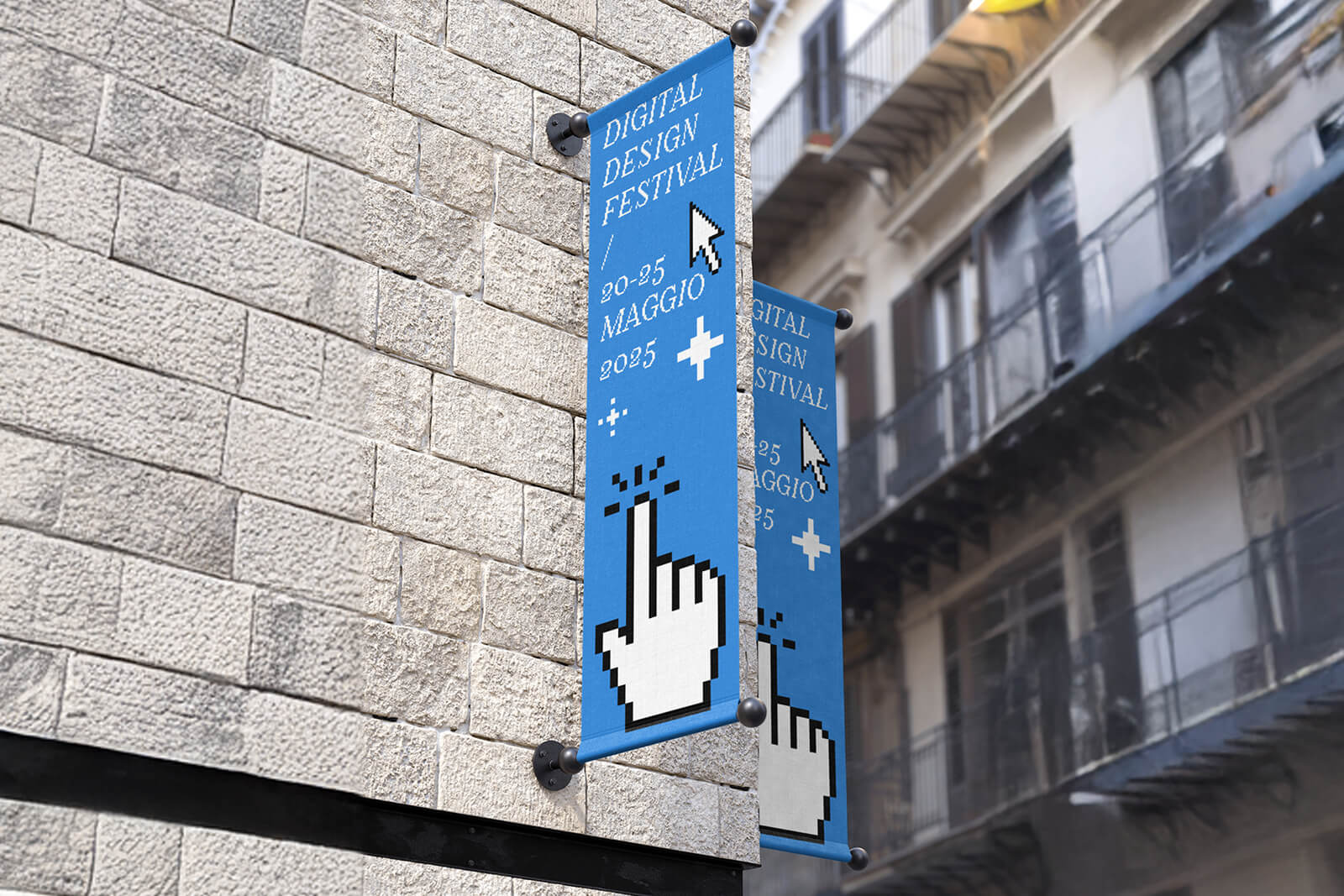 Banner in PVC anima nera bifacciale