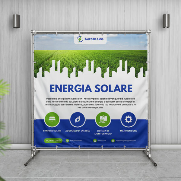 Banner in PVC ignifugo anima nera