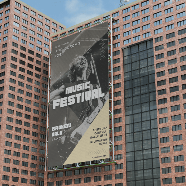 Banner in PVC microforato