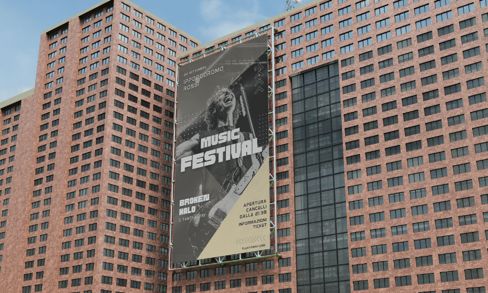 Banner in PVC microforato