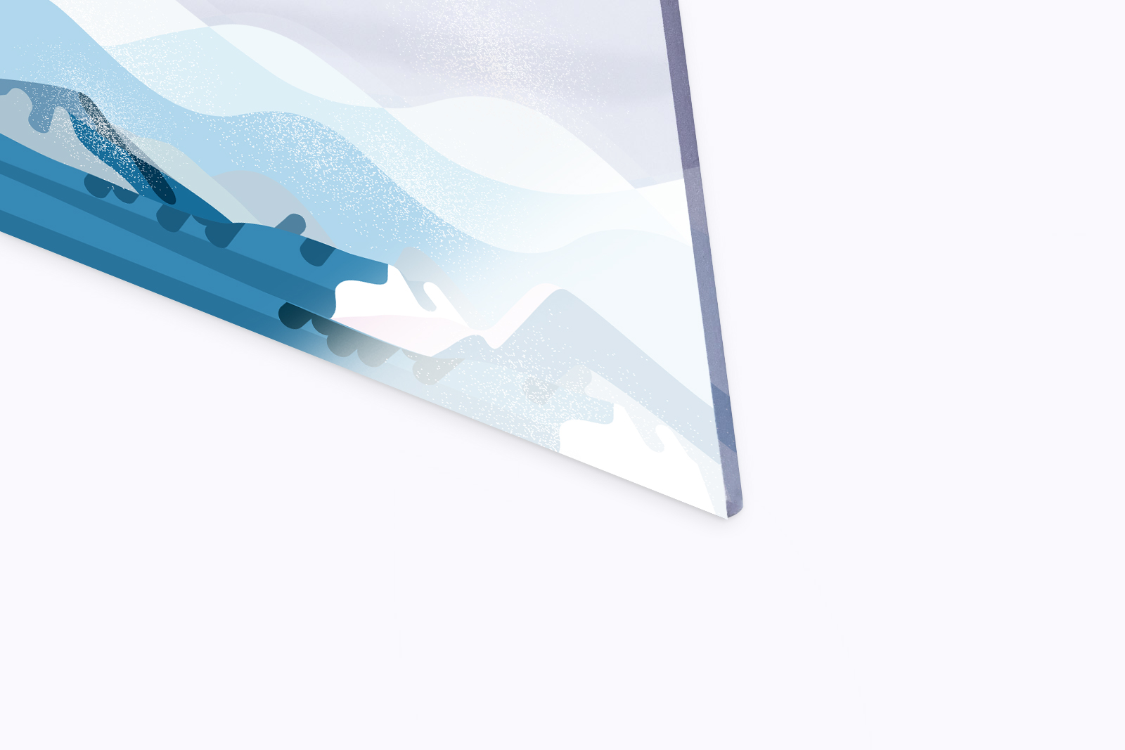 Plexiglass trasparente da 3 mm retro bianco - immagine 2