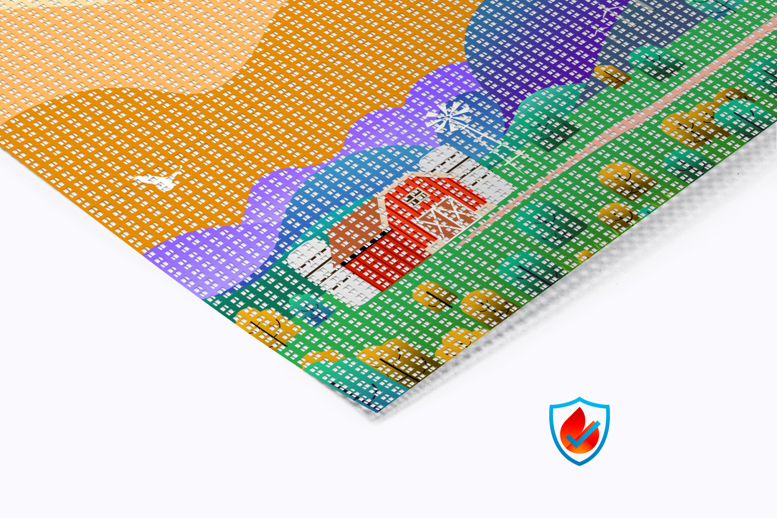 Banner in PVC microforato ignifugo - immagine 2