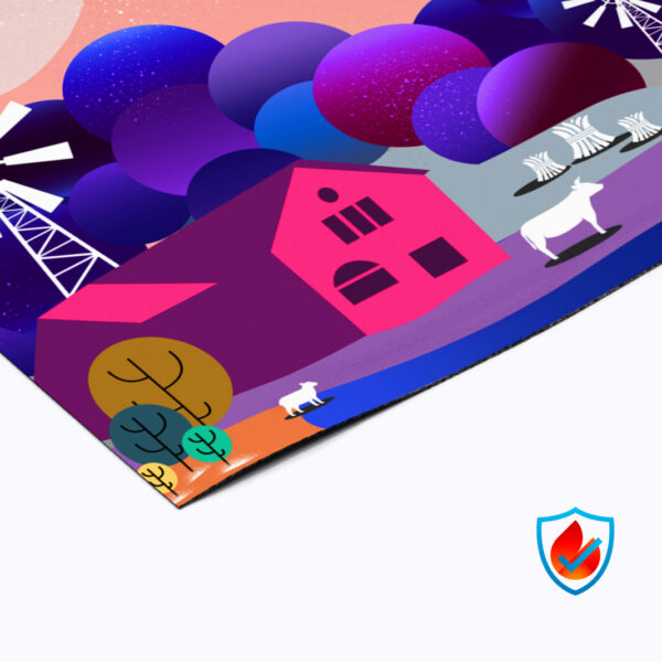 Banner in PVC ignifugo anima nera