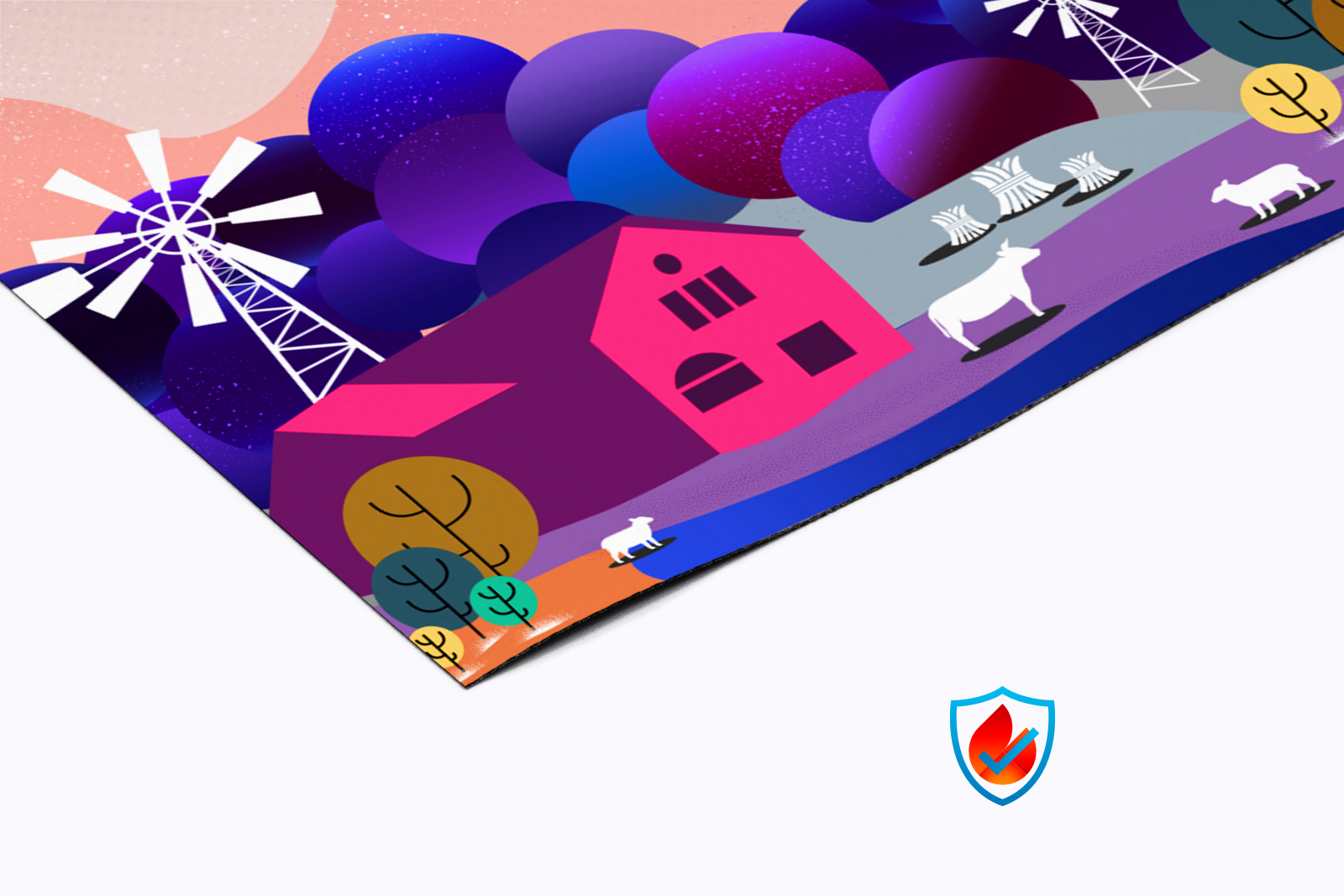 Banner in PVC ignifugo anima nera - immagine 2