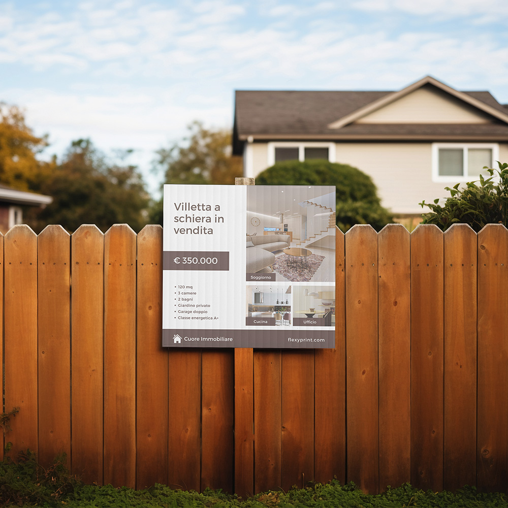 Cartelli “Vendesi” e “Affittasi”: qual è il materiale ideale?