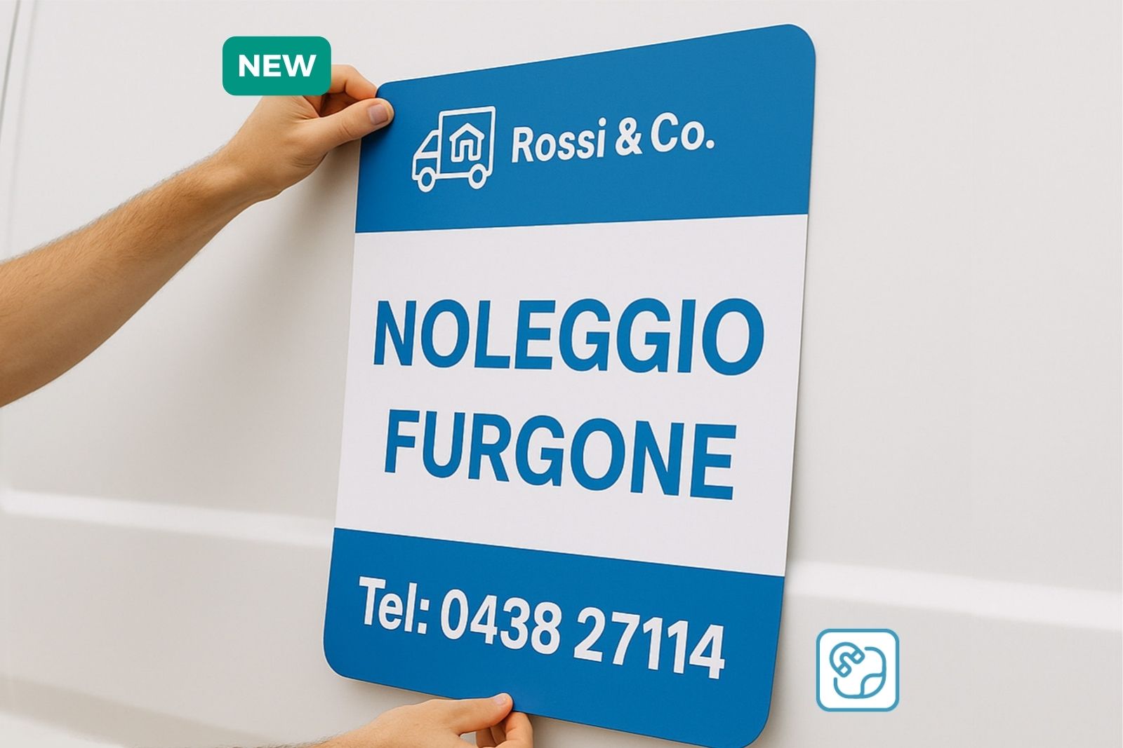 Stampa Digitale Targhe Magnetiche per Auto e per Furgoni - immagine 2